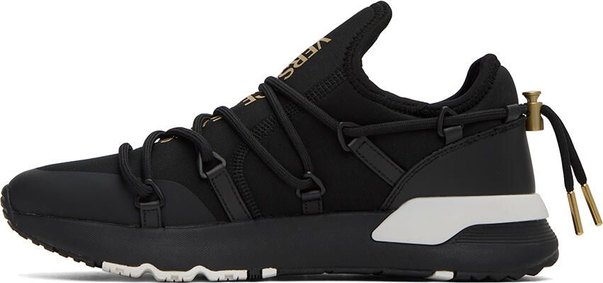 Versace Jeans Couture Black & Gold Dynamic Sneakers - Picture 3
