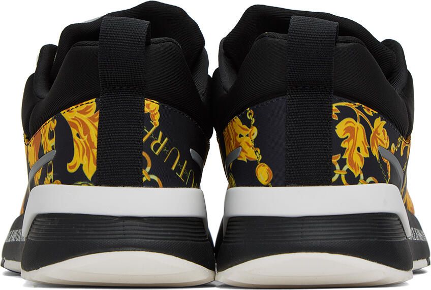 Versace Jeans Couture Black & Gold Dynamic Sneakers