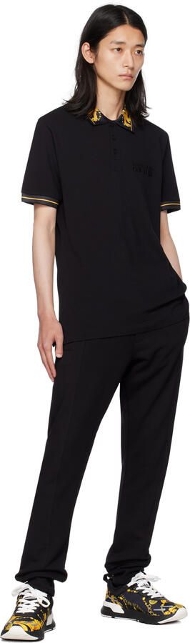 Versace Jeans Couture Black & Gold Dynamic Sneakers - Picture 4