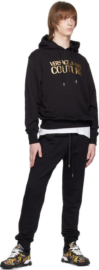 Versace Jeans Couture Black & Gold Dynamic Sneakers - Picture 4