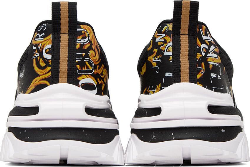 Versace Jeans Couture Black & Gold New Trail Trek Sneakers