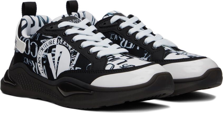 Versace Jeans Couture Black & White Levion Sneakers - Picture 2