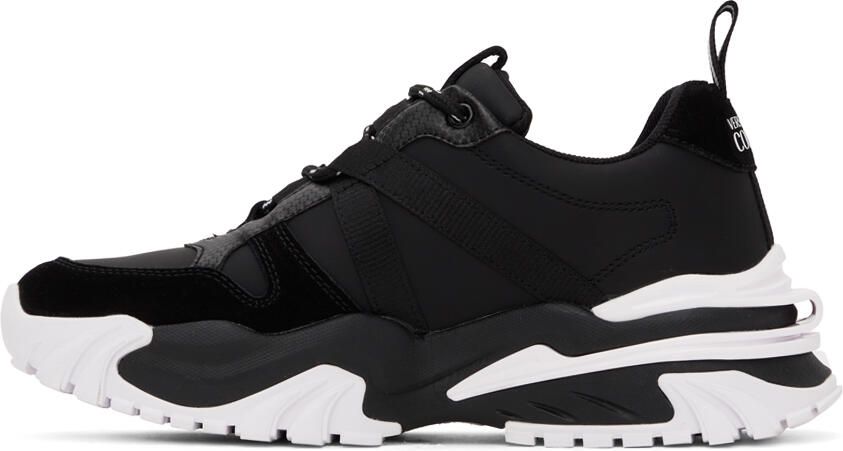 Versace Jeans Couture Black & White New Trail Trek Sneakers - Picture 3