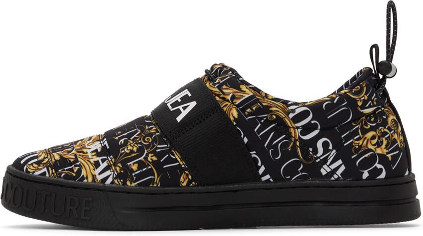 Versace Jeans Couture Black Court 88 Sneakers - Picture 3