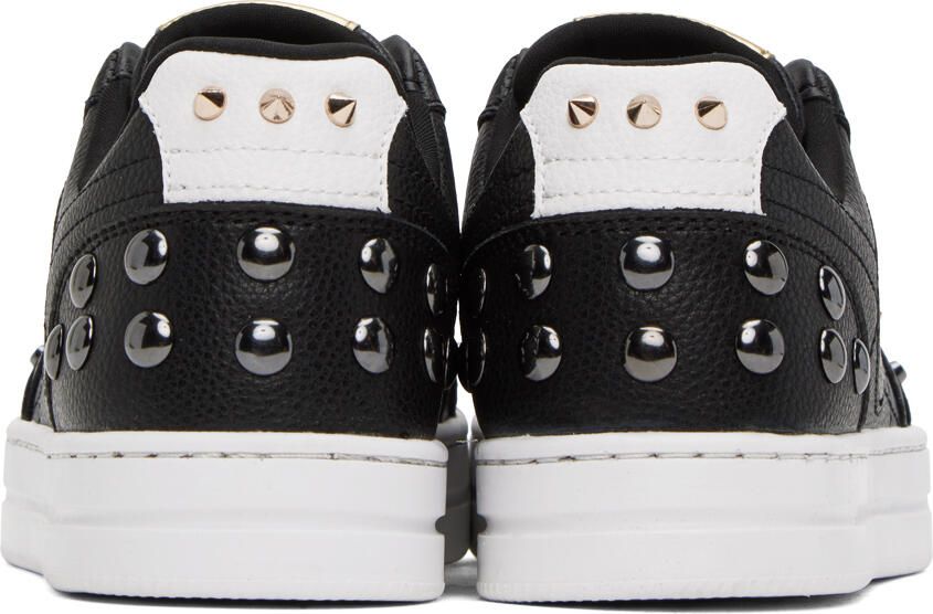 Versace Jeans Couture Black Court 88 Spiked Sneakers