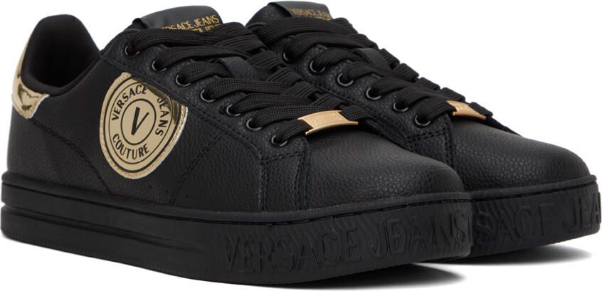 Versace Jeans Couture Black Court 88 V-Emblem Sneakers - Picture 2