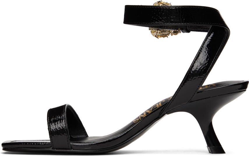 Versace Jeans Couture Black Fiona Heeled Sandals - Picture 3