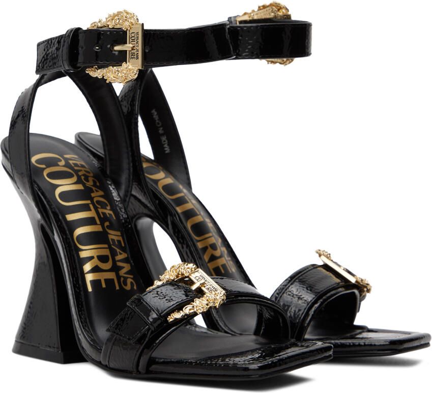 Versace Jeans Couture Black Kirsten Heeled Sandals - Picture 2