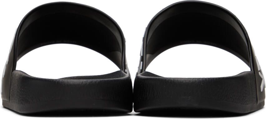 Versace Jeans Couture Black Logo Slides
