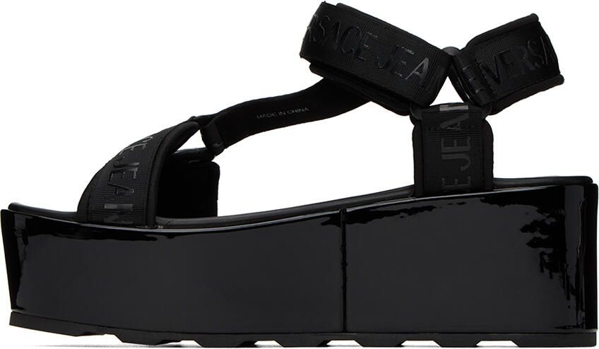 Versace Jeans Couture Black Mallory Sandals - Picture 3