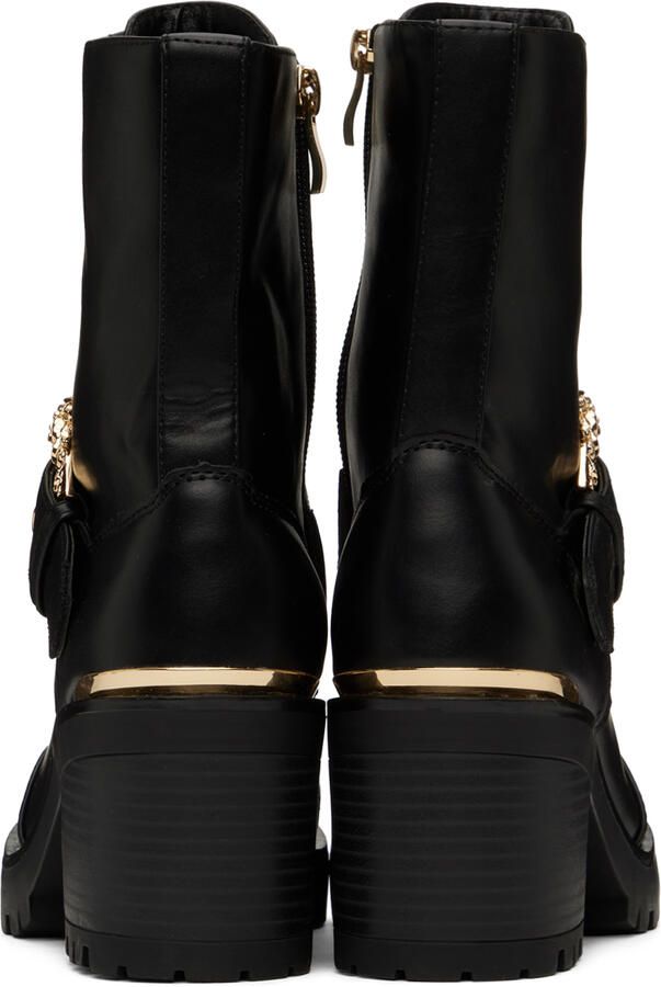 Versace Jeans Couture Black Mia Baroque Boots - Picture 4