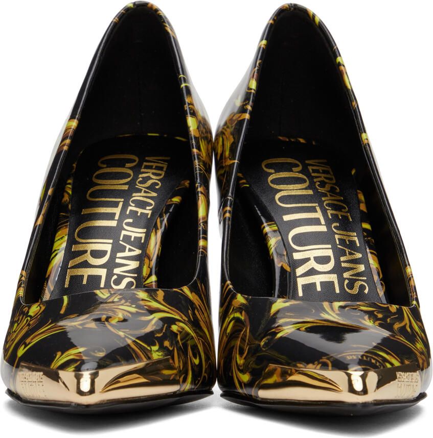 Versace Jeans Couture Black Regalia Baroque Pumps - Picture 2