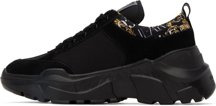 Versace Jeans Couture Black Speedtrack Logo Couture Low-Top Sneakers - Picture 3
