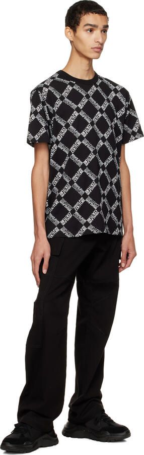 Versace Jeans Couture Black Speedtrack Logo Couture Low-Top Sneakers - Picture 4