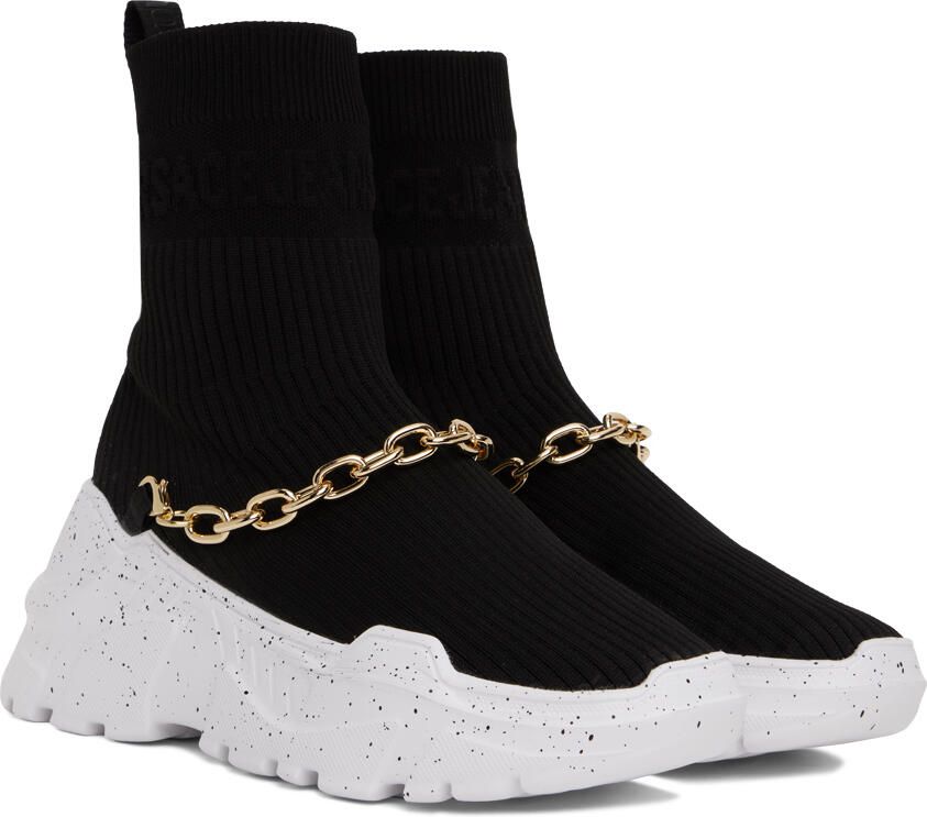 Versace Jeans Couture Black Speedtrack Sneakers - Picture 3