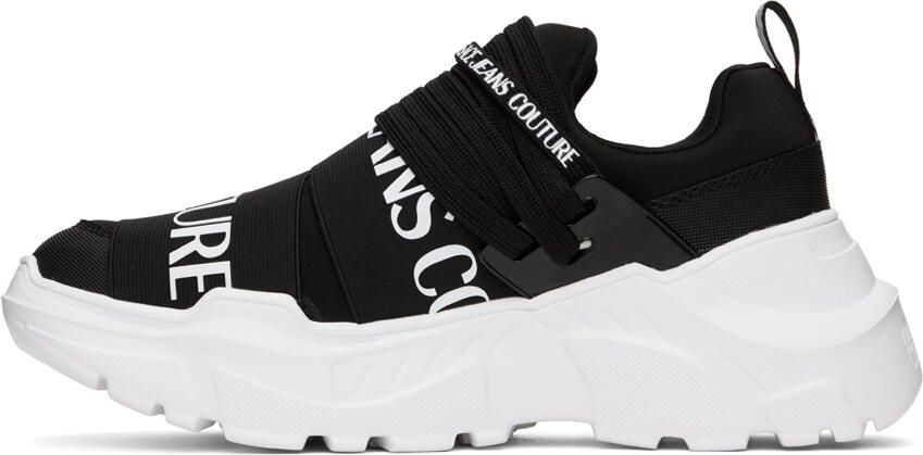 Versace Jeans Couture Black Speedtrack Sneakers - Picture 3