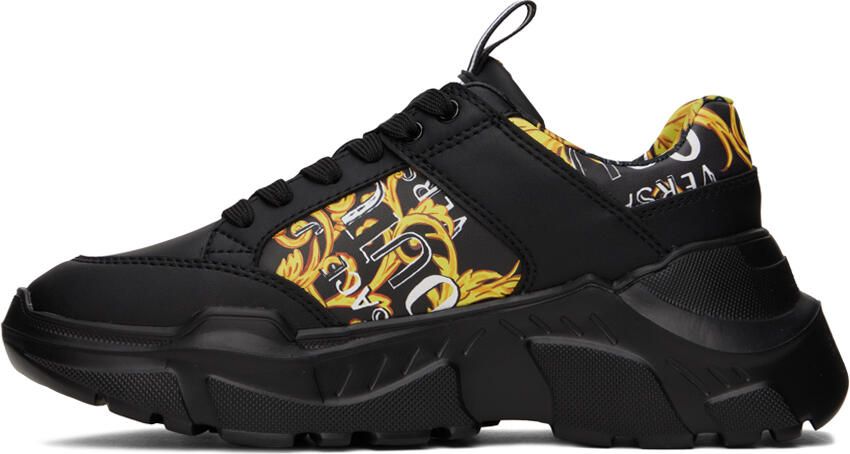 Versace Jeans Couture Black Speedtrack Sneakers - Picture 3