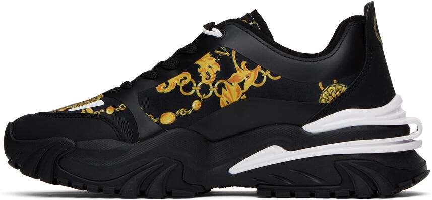 Versace Jeans Couture Black Trail Trek Sneakers - Picture 3