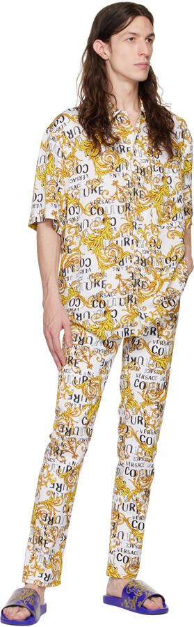 Versace Jeans Couture Blue Garland Slides - Picture 3