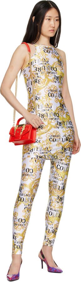 Versace Jeans Couture Pink & Purple Barocco Scarlett Slingback Heels - Picture 4