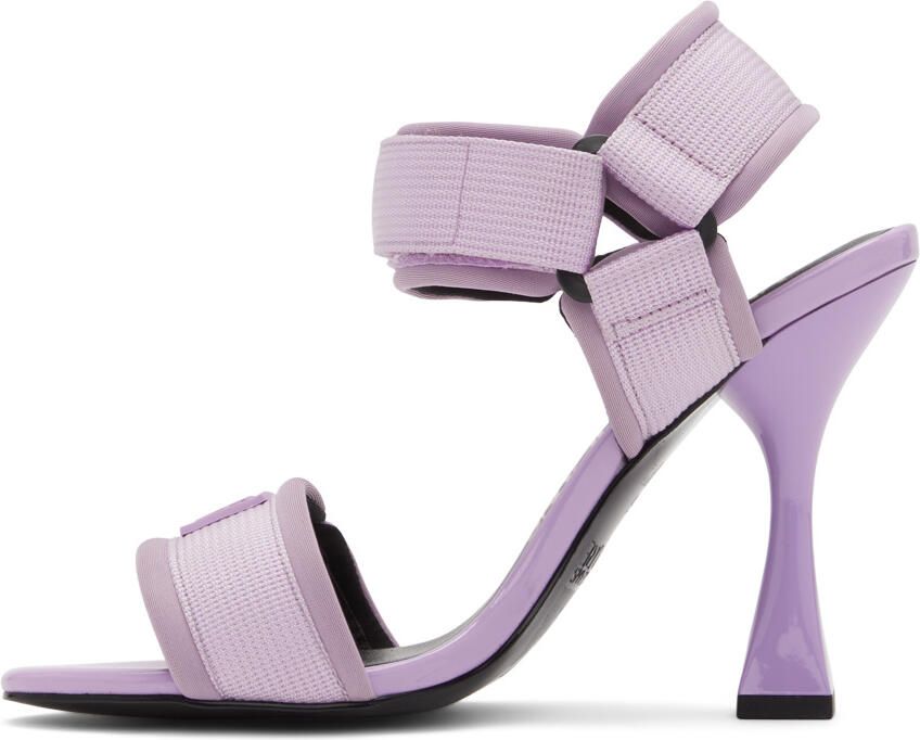 Versace Jeans Couture Purple Flair Heeled Sandals - Picture 3