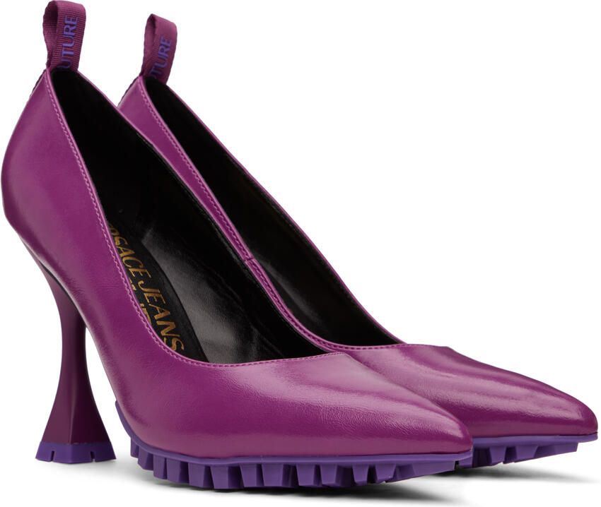 Versace Jeans Couture Purple Flair Heels - Picture 2