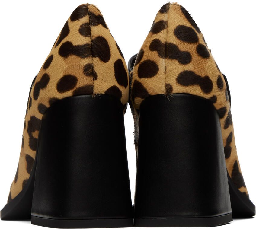 Versace Jeans Couture Tan Alicia Mary Jane Heels