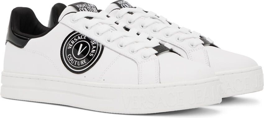Versace Jeans Couture White 88 V-Emblem Court Sneakers - Picture 2