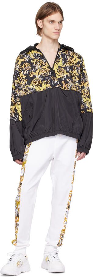 Versace Jeans Couture White & Gold Speedtrack Sneakers - Picture 4