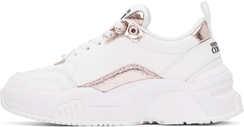 Versace Jeans Couture White & Pink Stargaze Sneakers - Picture 3
