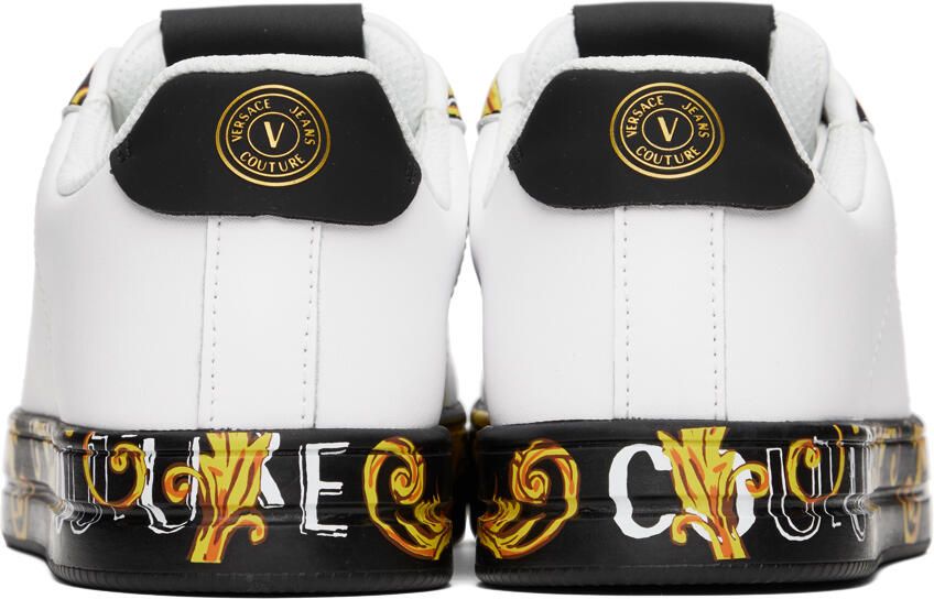 Versace Jeans Couture White Court 88 Sneakers