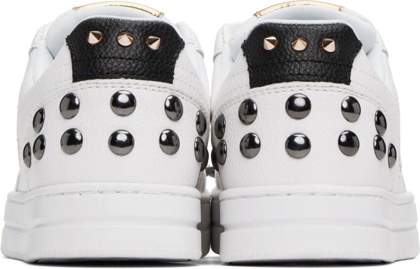 Versace Jeans Couture White Court 88 Spiked Sneakers