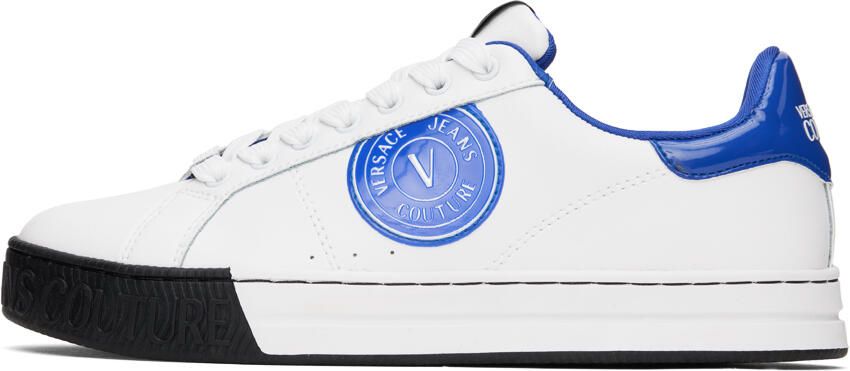 Versace Jeans Couture White Court 88 V-Emblem Sneakers - Picture 3