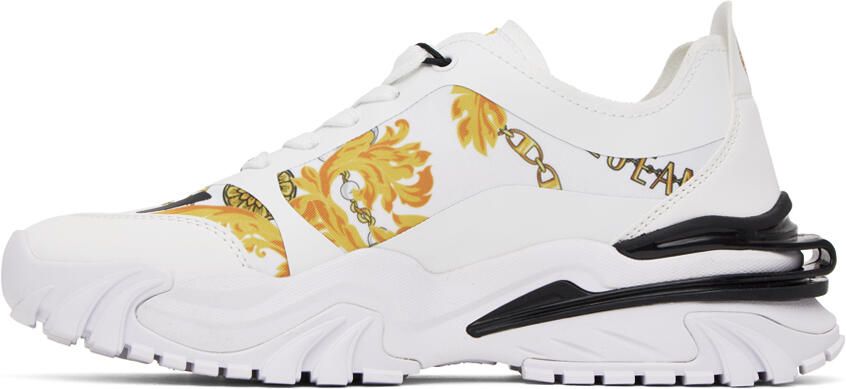 Versace Jeans Couture White Trail Trek Sneakers - Picture 3