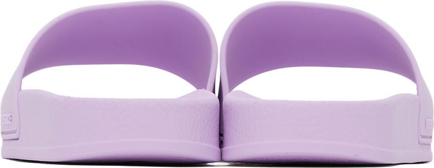 Versace Kids Purple 'La Medusa' Slides - Picture 2