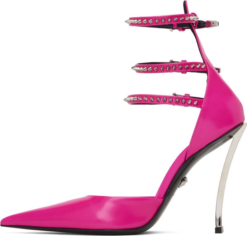 Versace Pink Decollete Heels - Picture 2
