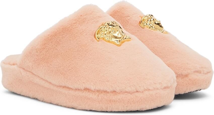 Versace Pink 'La Medusa' Slippers - Picture 2
