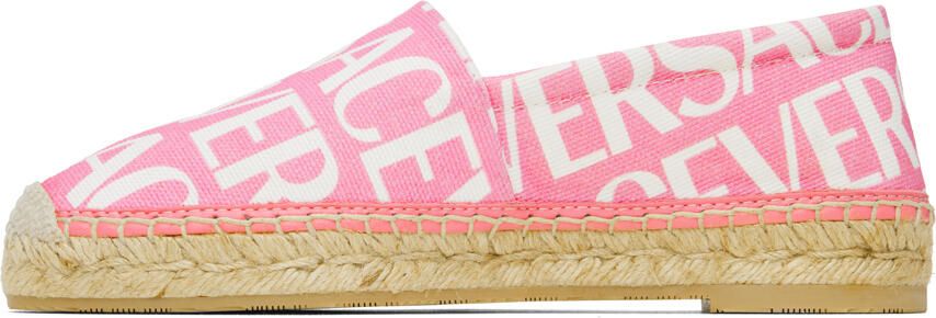 Versace Pink Logo Espadrilles - Picture 4