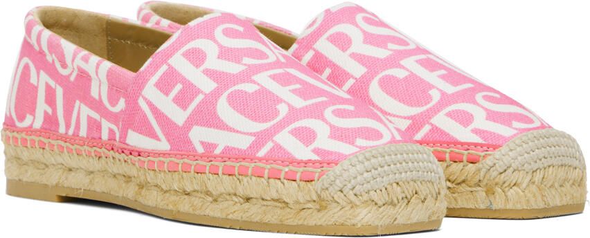 Versace Pink Logo Espadrilles - Picture 2