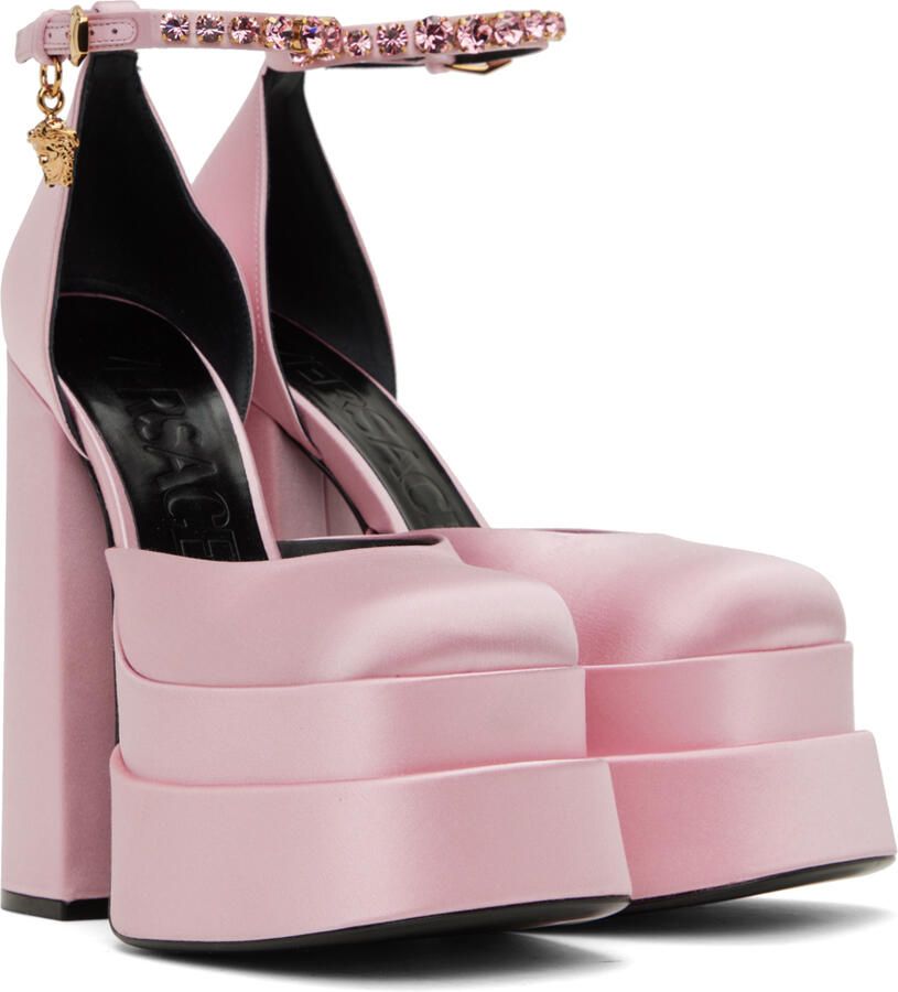 Versace Pink Medusa Aevitas Heels - Picture 2