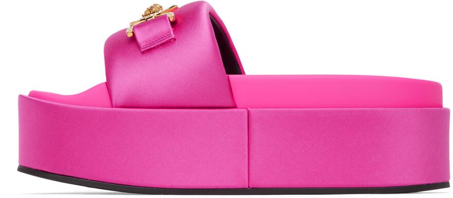 Versace Pink Medusa Biggie Platform Sandals - Picture 3
