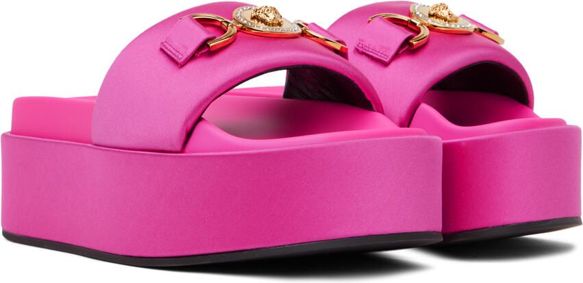 Versace Pink Medusa Biggie Platform Sandals - Picture 2