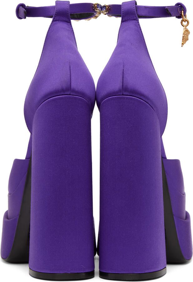 Versace Purple Aevitas Platform Heels - Picture 5