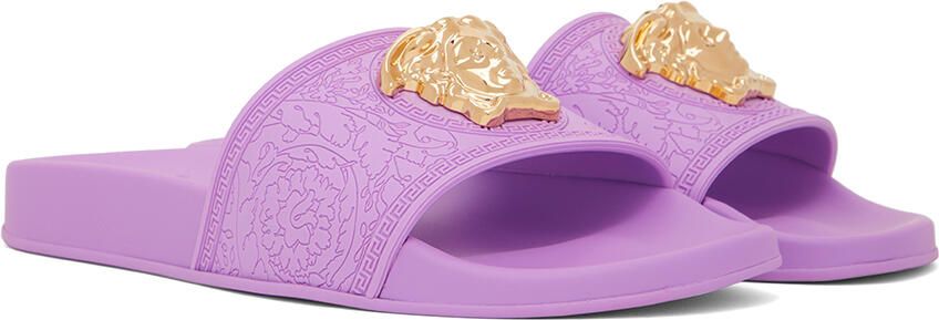 Versace Purple Palazzo Slides - Picture 2