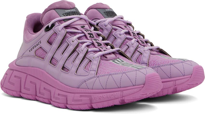 Versace Purple Trigreca Sneakers - Picture 2