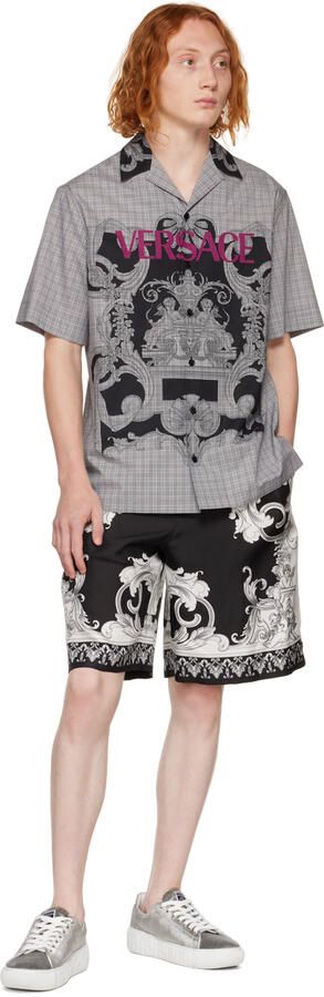 Versace Silver Greca Sneakers - Picture 4