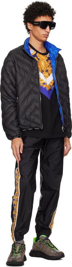 Versace Taupe & Green Trigreca Sneakers - Picture 4