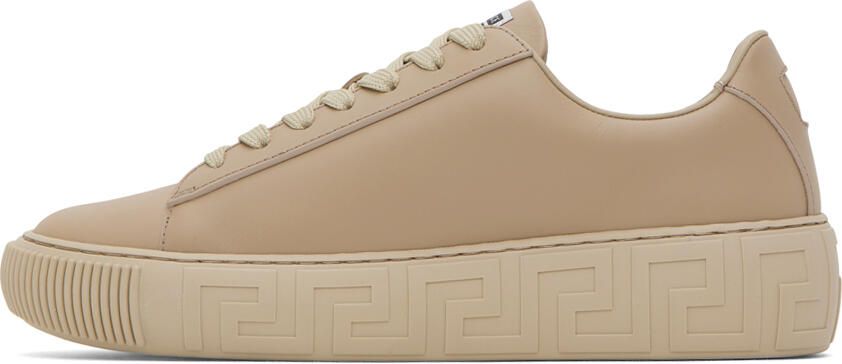 Versace Taupe Greca Sneakers - Picture 3