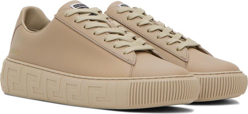 Versace Taupe Greca Sneakers - Picture 2