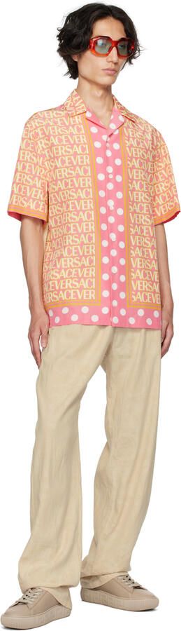 Versace Taupe Greca Sneakers - Picture 4